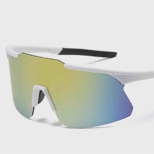 Stylish White and Gold Sunglasses